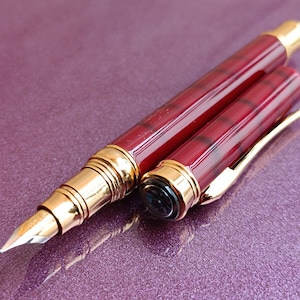 22 KGB Gold gefüllter Füllfederhalter, Tintenstift, Gold gefüllter Füllfederhalter, Retro-Füllfederhalter, Füllfederhalter, antiker Stift, alter Tintenstift, Vintage-Stift