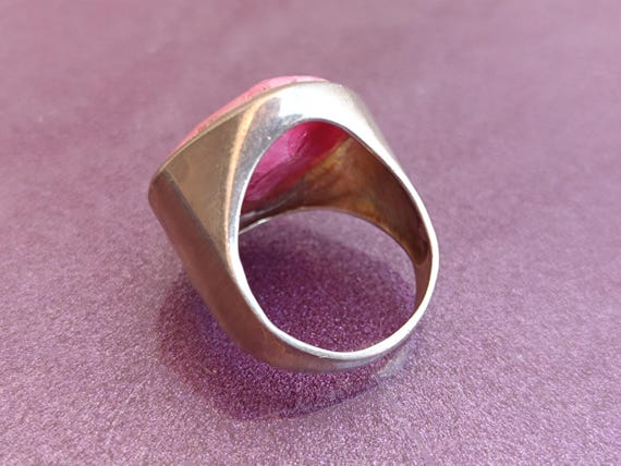 925 Silver Ruby Ring, Ruby Silver Ring Silver, Si… - image 7