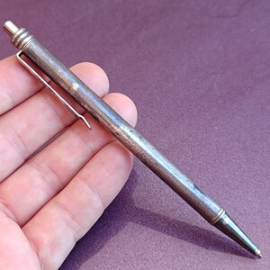 925 Silver Ballpoint Pen, Vintage Silver Pen, Silver Ballpoint Pen, Silver Pen, Retro Silver Pen