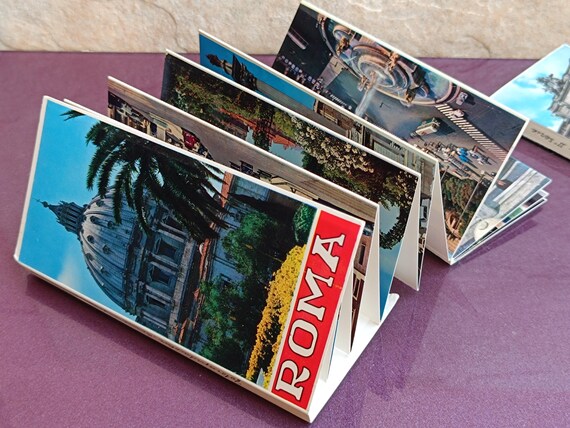 1980s ROMA Tourism Post Cards, Italian Postcards, Vintage