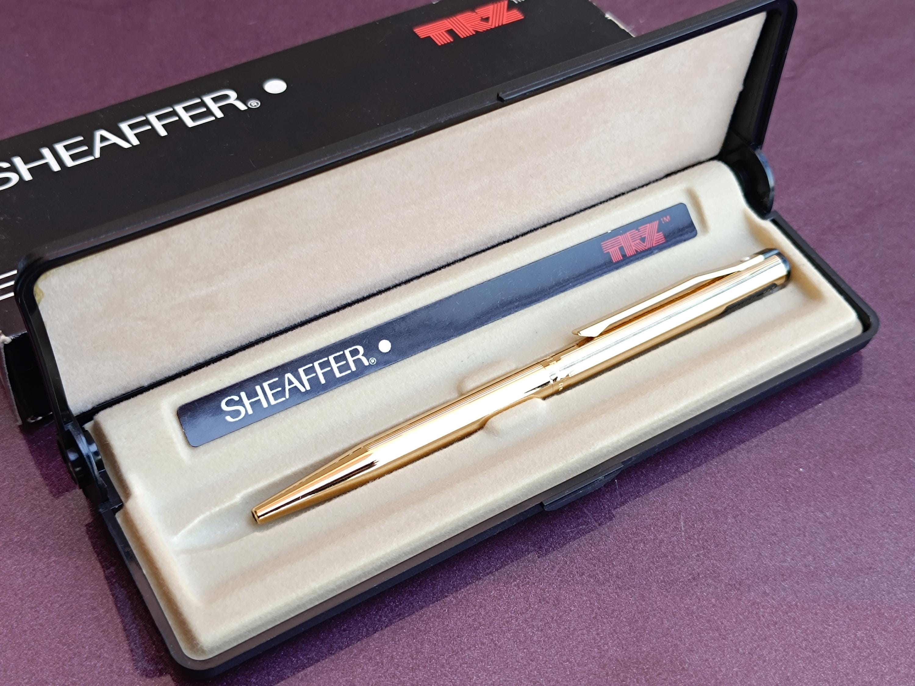 1980s SHEAFFER TRZ Gold Electroplated Model 70 Ballpoint Pen
