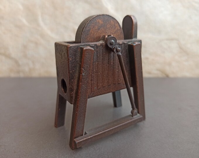 Vintage Pencil Sharpener, Mill Made Metal, Spanish Pencil Sharpener