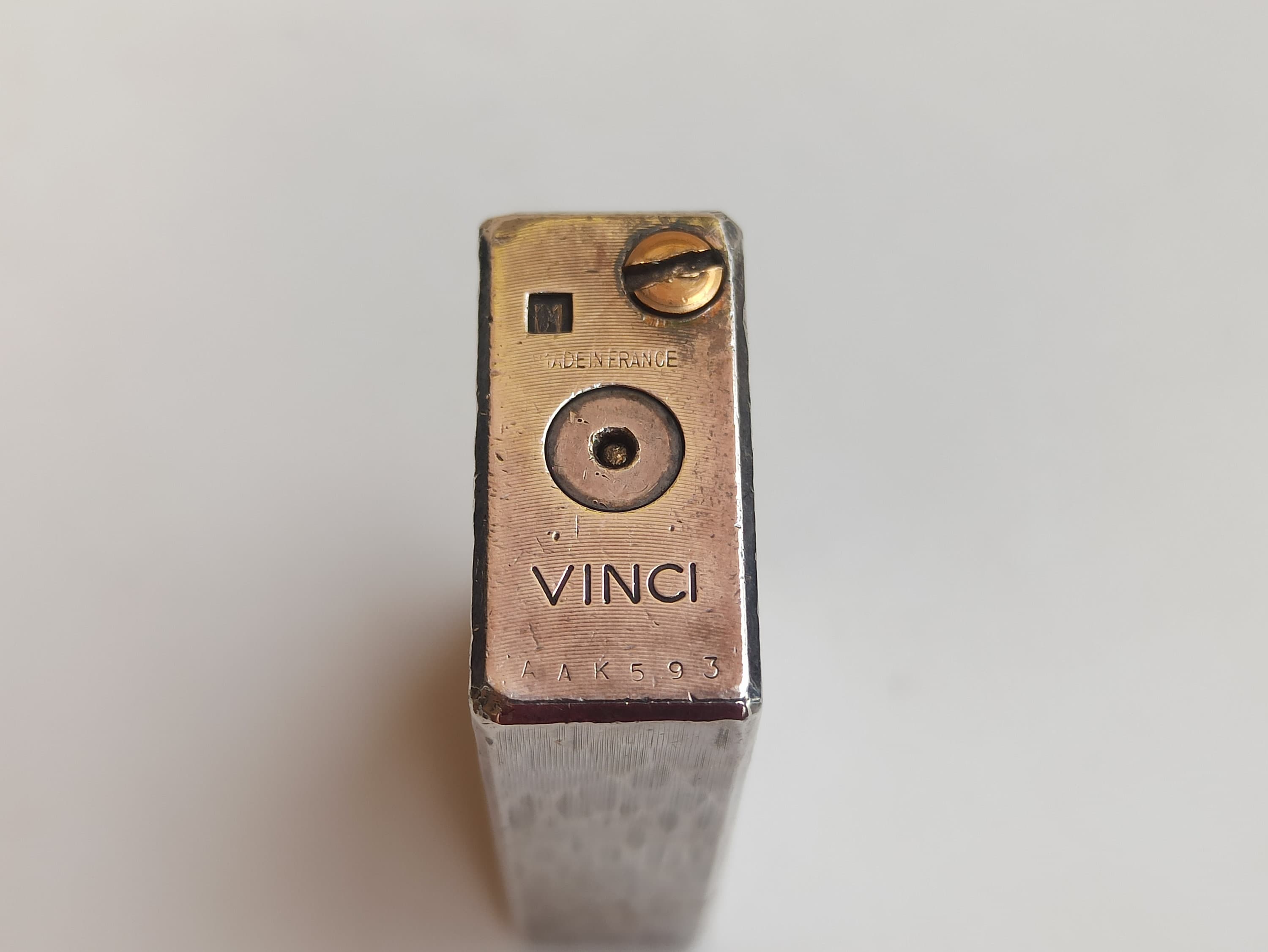 VINCI シルバーメッキライター アンティークポケットライター