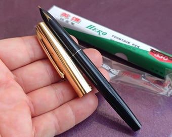 Pluma estilográfica HERO 330 de los años 70, pluma coleccionable, pluma de regalo, pluma de tinta, pluma estilográfica, pluma estilográfica vintage, pluma de tinta retro, pluma estilográfica antigua