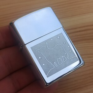 ZIPPO Bull 1990th, Collectible Zippo Lighter, Made In USA, Antique Zippo Lighter, Vintage Petrol Lighter, Old Liquid Lighter