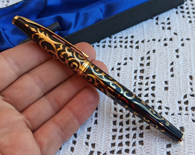 Vintage 18K GP Fountain Pen, Fountain Pen, Nib 18K GP, Vintage Fountain ...
