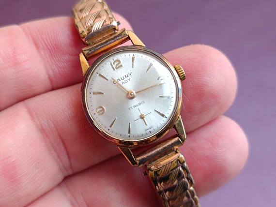 Montre Suisse Femme Konnexa 7 - 17 Bijoux, Boîtier GP, Bracelet Extensible