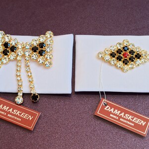 DAMASKEEN Gold Plated Brooch, Vintage Brooch, Spanish Vintage Brooch, Gold Plated Jewelery, Limited Edition, DAMASKEEN Necklace
