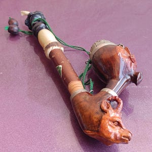 1970s Red Point Jaeger Briar Smoking Pipe, Vintage Tobaco Pipe, Retro Smoking Pipe, Briar Smoking Pipe, German Smoking Pipe, Osterreich
