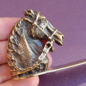 ABRECARTAS de latón con forma de caballo de los años 80, abrecartas retro, abrecartas vintage, abrecartas con forma de cabeza de caballo, abrecartas de latón