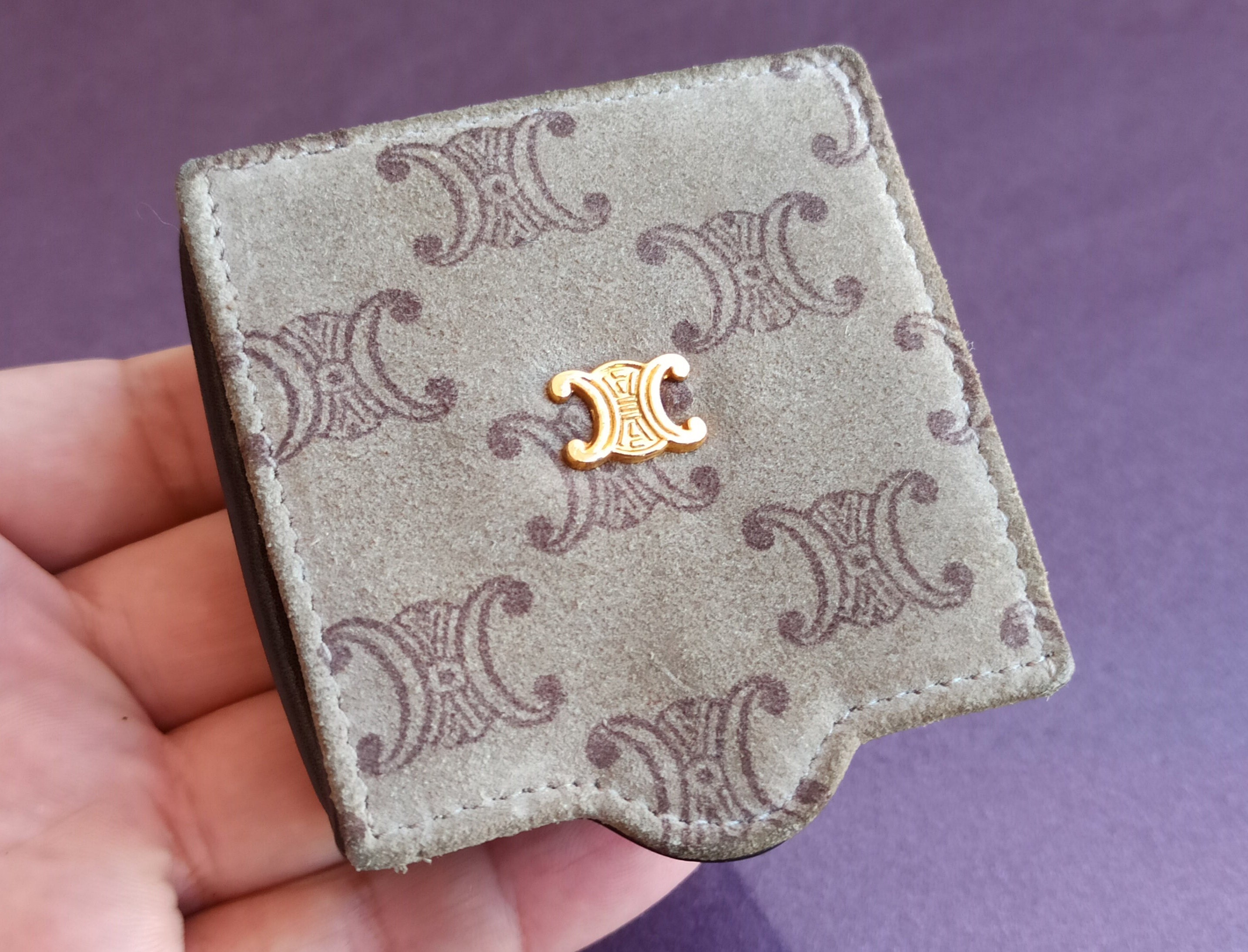 Céline Celine set of two vintage Macadam coin purses Brown ref.995622 -  Joli Closet