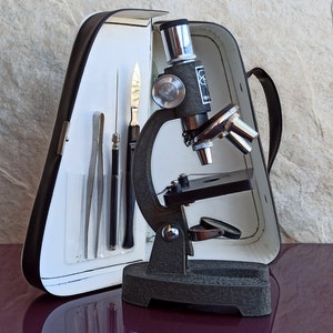 Microscope, Vintage Seeadler-Optic Nurnberg-16 100x300x600 Microscope, Germany