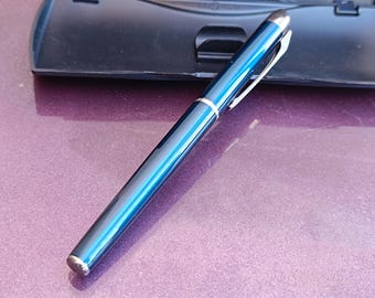 INOXCROM Ballpoint Pen, 1990s Ballpoint Pen, Vintage Ballpoint Pen, Antique Ballpoint Pen, Retro Spanish Pen, Chrome And Enamel Pen