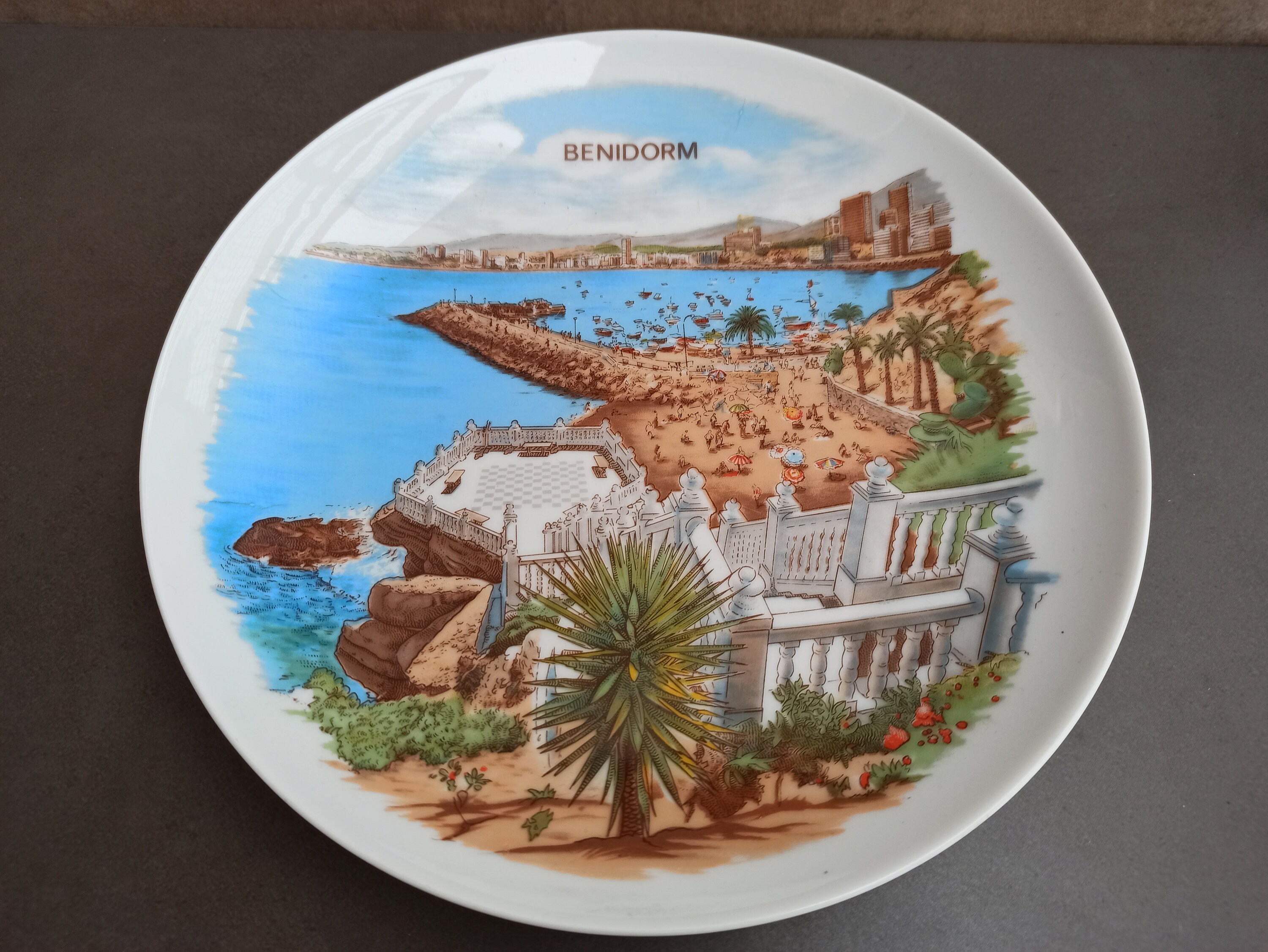 Spanish Porcelain Plate Souvenir Spain Plate Vintage Etsy
