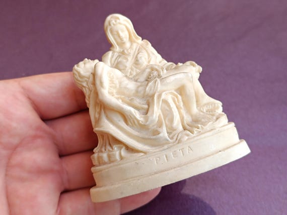 PIETA Vintage Figure, Virgin Mary Jesus Madonna