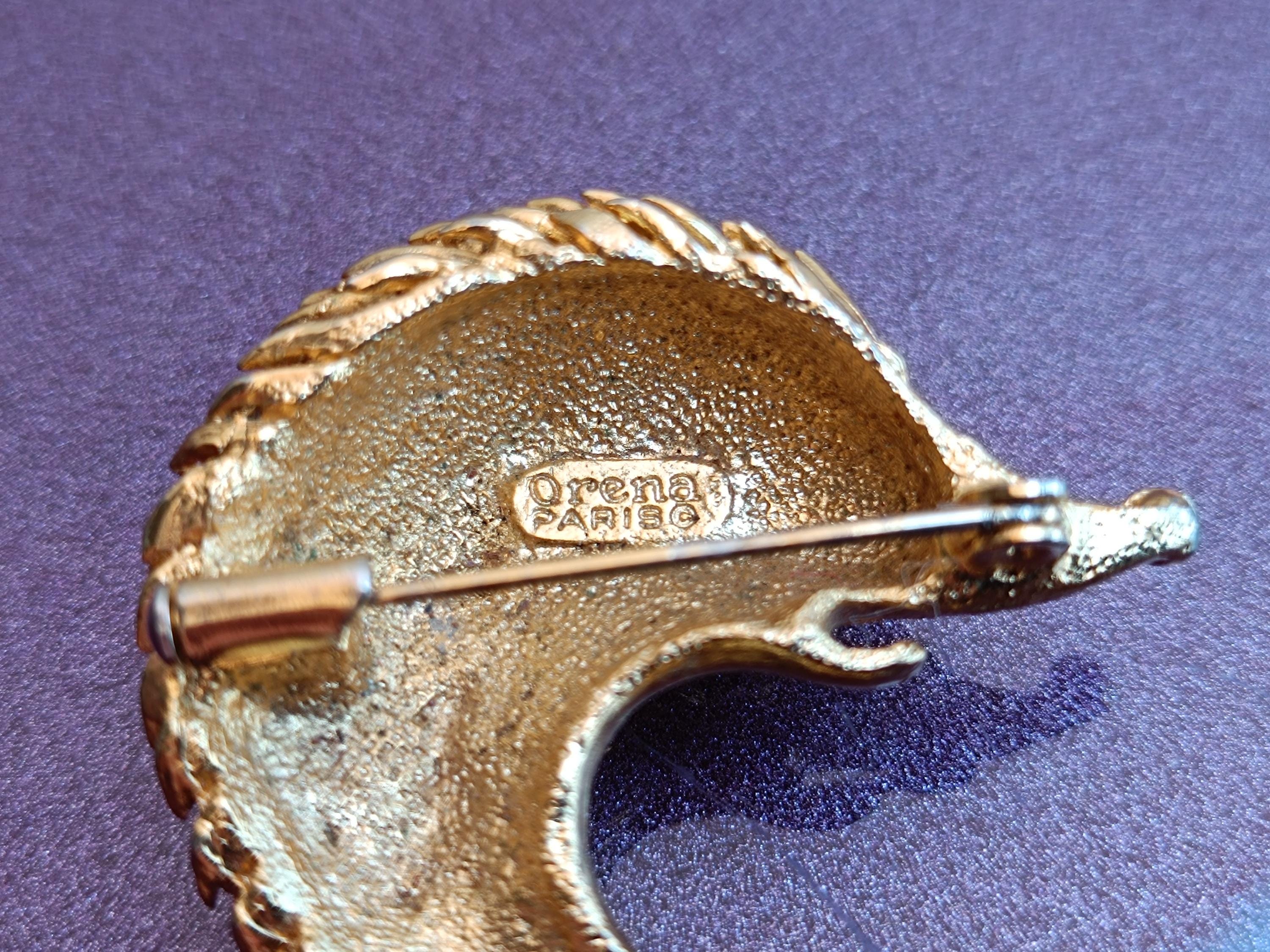 Orena Paris Gold Filled Hedgehog Brooch, Gold Filled Jewelry
