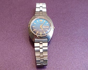 1980年代 ORIENT 21 Jewels 自動巻き時計、ヴィンテージ機械式時計