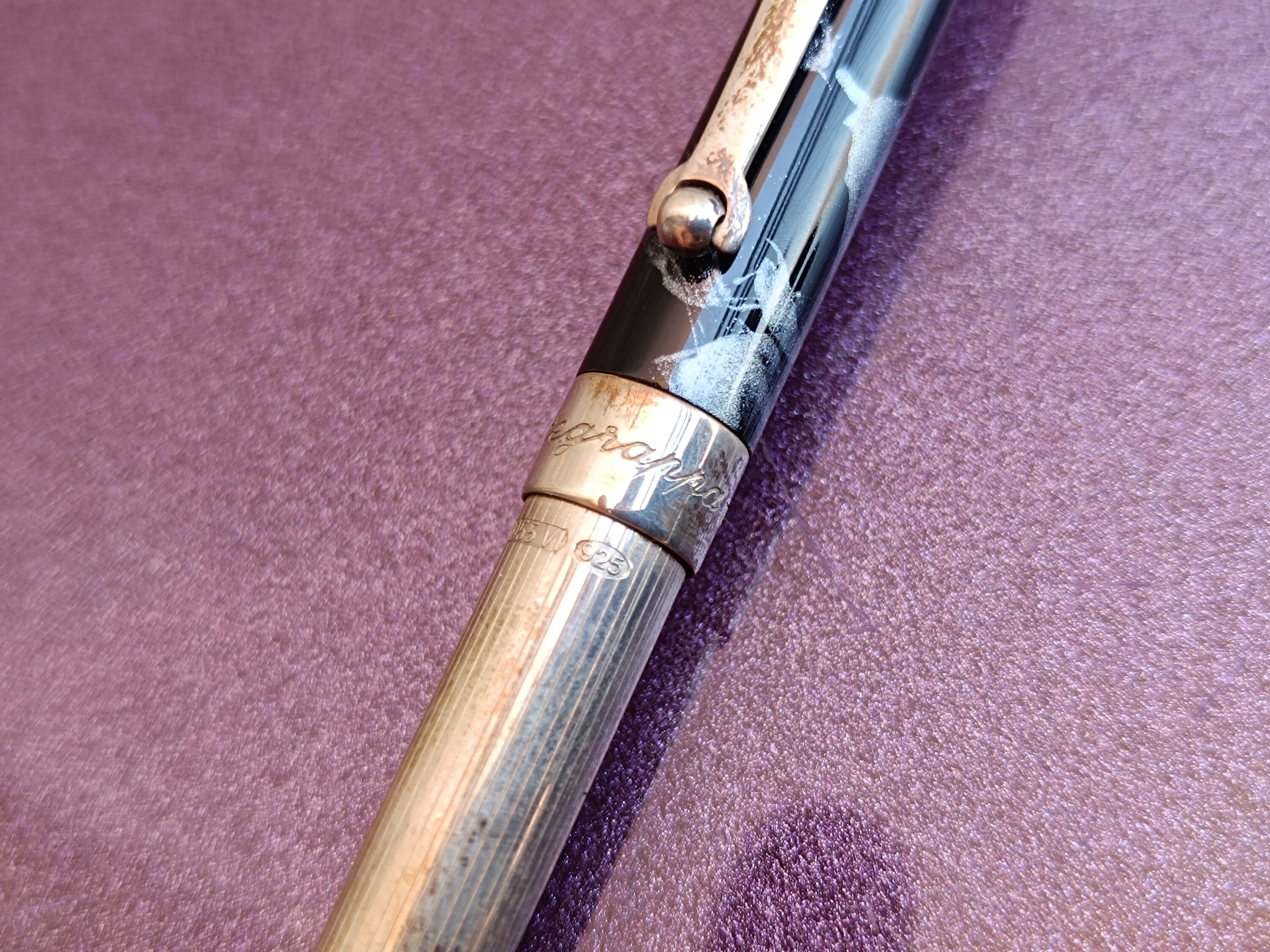 925 シルバー モンテグラッパ ボールペンと鉛筆、シルバー ボールペン