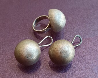 1980 925 Silver Ring And Earrings, Silver Earrings, Cocktail Ring, Designer Ring, Vintage Silver Earrings, Silver Set, Vintage Silver Ring