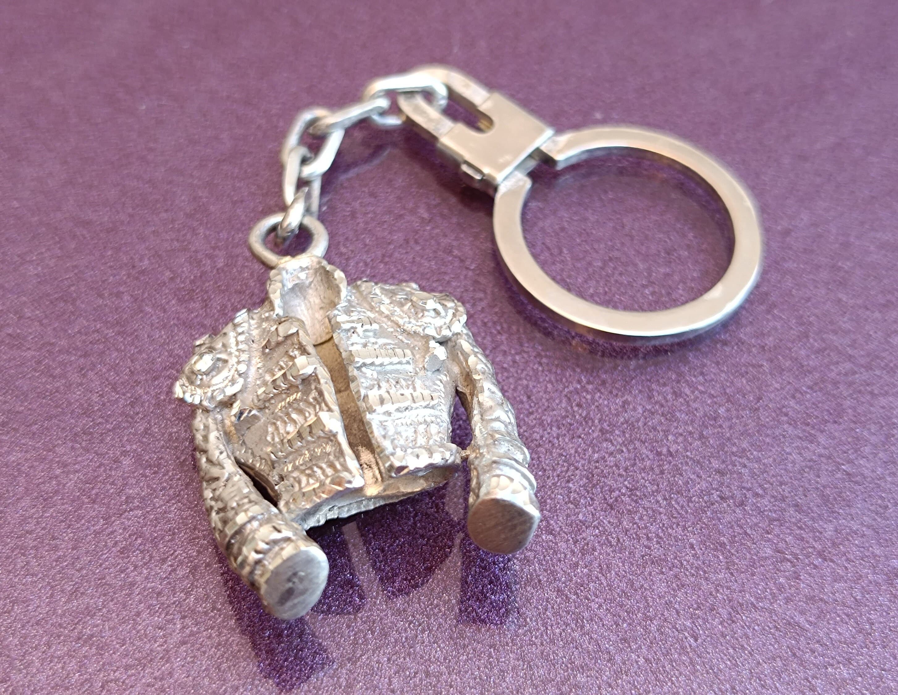 Silver Bullfighter's Chaqueta Keychain, Matador Keychain