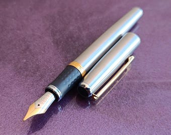 INOXCROM Vintage Gold Filled Fountain Pen, Inoxcrom Fountain Pen, Fountain Pen, Retro Fountain Pen, Collectible Fountain Pen, Spain