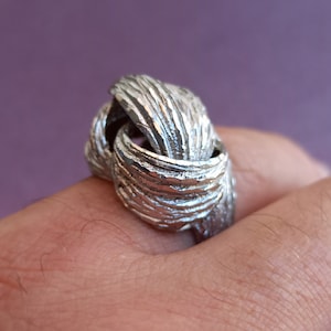 925 Silver Flower Ring, Vintage Handmade Victorian Ring, Retro Flower Silver Ring, Silver Ring, Silver Jewellery, Vintage Silver Ring