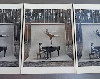 SET of 4 Post Cards, FOTOFOLIO Postcards, Vintage Postcards, Posted Post Cards, Antique Post Cards, Old Postcards, Retro Postcards