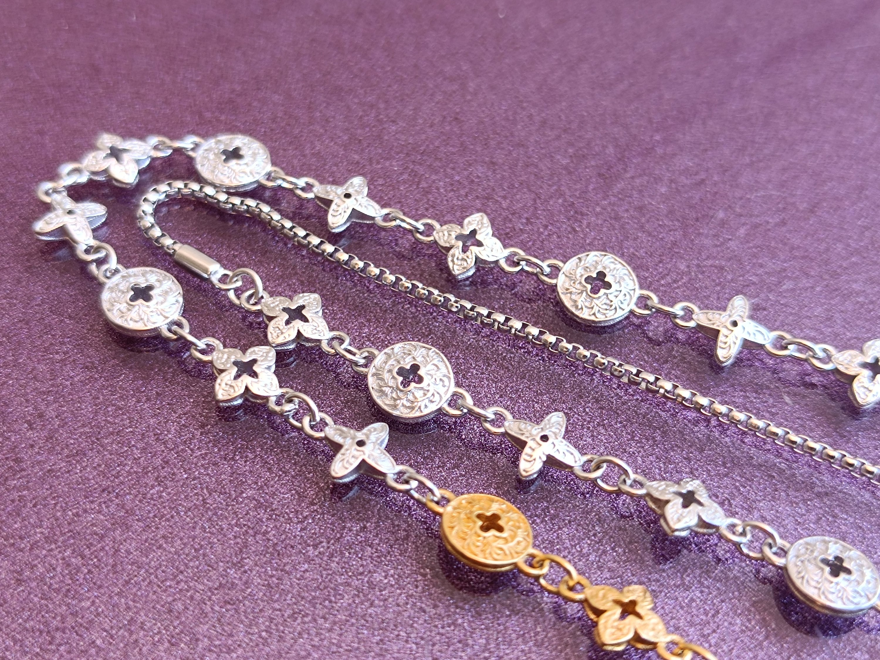 925 Silver Gold Filled Necklace, Silver Jewelry, Vintage Necklace 