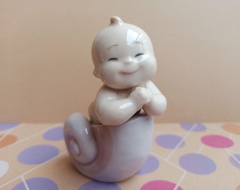 リヤドロ ナオ ベイビー、ヴィンテージ磁器、収集価値あり、ナオ バイ