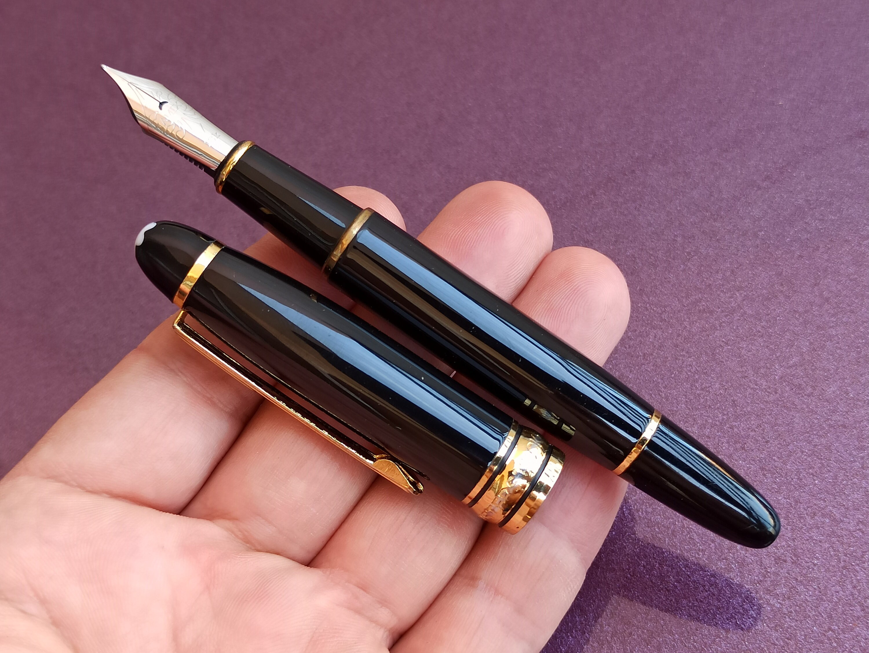 MONTBLANC Meisterstuck PIX 18K Gold Nib Fountain Pen Etsy