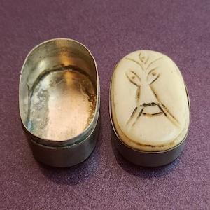 Alpaca Pill Box, Silver Plated Pill Case, Cool Pill Case, Small Pill Box, Pill Organizer, Pill Case Gift, Pill Box For Purse