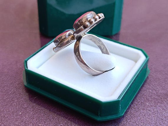 925 Silver Ruby Ring, Ruby Silver Ring Silver, Si… - image 7