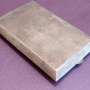 Portasigarette d'argento 916, scatola di sigarette d'argento vintage, vecchio portasigarette, portasigarette d'argento retrò, scatola d'argento, scatola di sigarette d'argento
