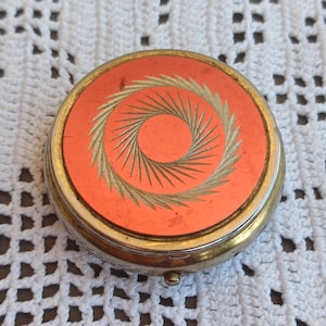 Vintage Pill Box, Pill Box, Retro Box, Chest Vintage, Trunk Vintage, Old Small Trunk, Treasure Chest, Made In Hongkong
