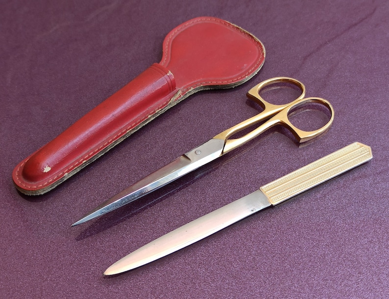 Letter Scissors Classical Scissors and Letter Opener, Vintage Spanish Scissors, Inox Scissors ...