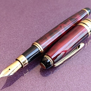 Vintage Füllfederhalter, Tintenstift, Gold gefüllter Füllfederhalter, Retro-Füllfederhalter, Füllfederhalter, antiker Stift, Tintenstift, Iridium-Punkt-Füllfederhalter