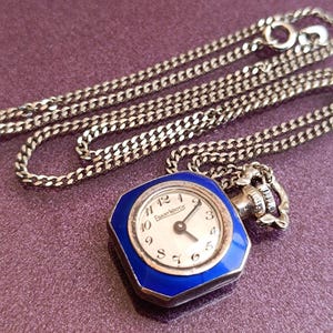 EBART 925 Silver 17 Jewels Mechanical Watch Pendant, Pocket Watch, Pendant Watch, Silver Watch, Silver Mechanical Watch