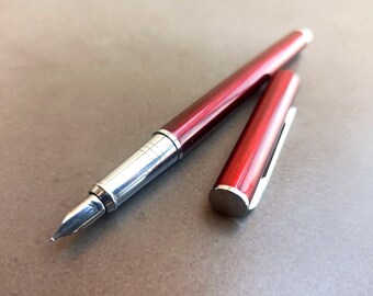 Pluma estilográfica, Pluma estilográfica vintage, Pluma estilográfica, Pluma antigua de 1970, Pluma estilográfica antigua, Pluma estilográfica retro, Pluma de tinta antigua