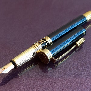 Dragon Füllfederhalter, Genius Iridium vergoldet Füllfederhalter, Vintage Füllfederhalter, Antik Stift, alte Füllfederhalter, Retro-Füllfederhalter