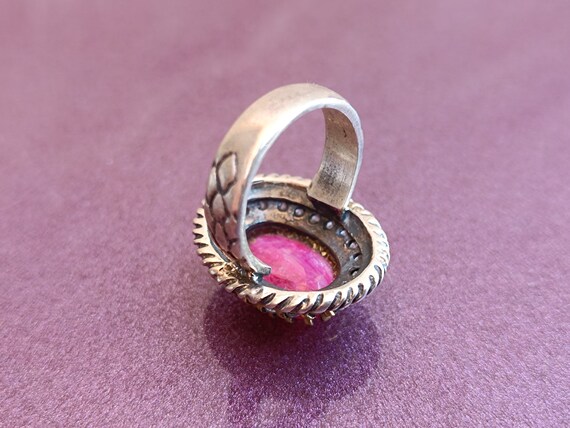 Ruby 925 Silver Ring, Ruby Silver Ring Silver, Si… - image 7