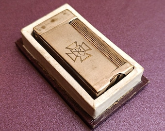 Encendedor de plata O.W. & H.C. Mills de la década de 1940, de la Segunda Guerra Mundial, encendedor británico Mills, encendedor de gasolina, encendedor de bolsillo, encendedor de colección, encendedor de cigarrillos