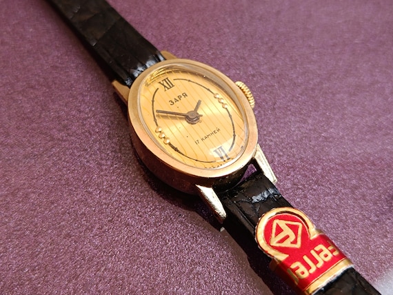 Montre Mécanique Zaria URSS - 17 Rubis, Années 1960-1970, Boîtier Argenté, Vintage Avec Boîte Originale