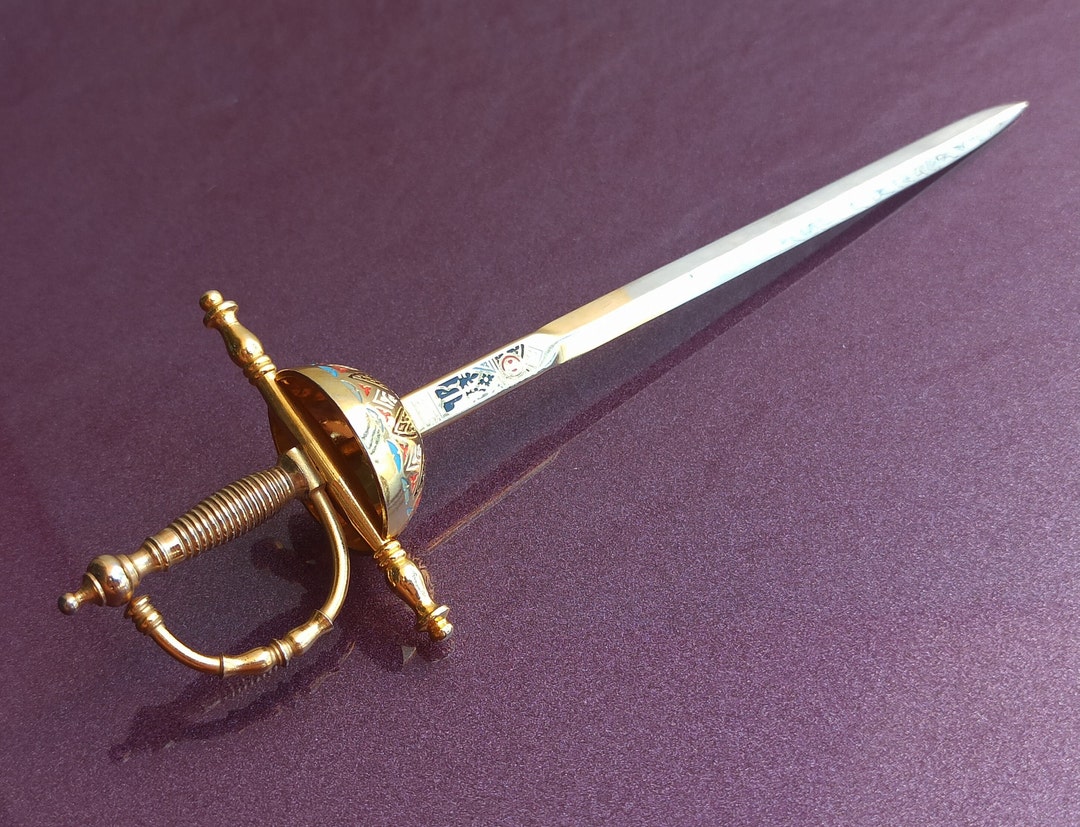 1970s TOLEDO Sword Letter Opener, Bronze Letter Opener, Letter Opener