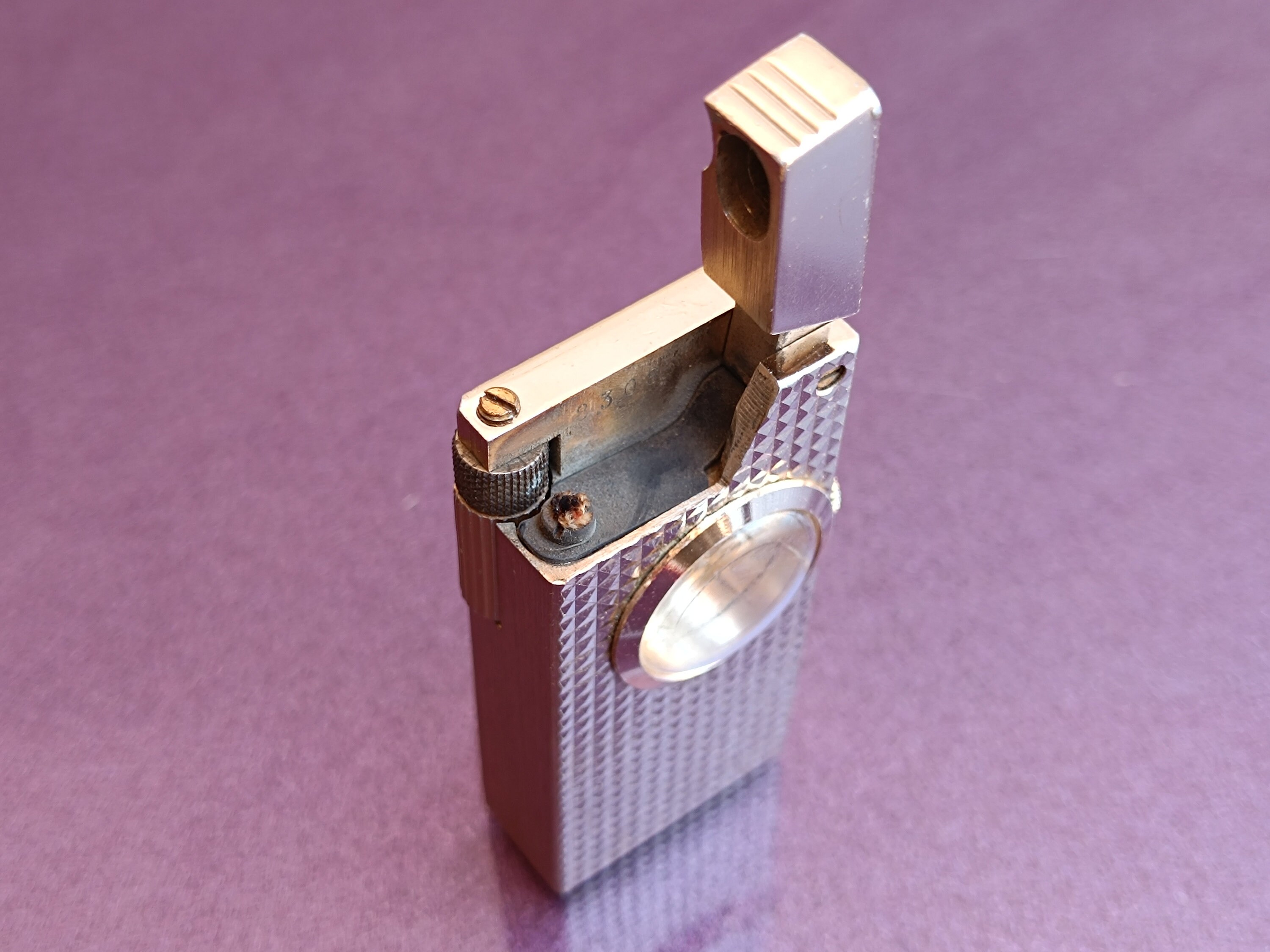 【在庫処分】 1960 RIVO スイス機械式時計付き液体ライター、ポケット 時計