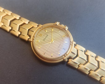24k Vergoldete DIVINAL Quartz Uhr, Vintage Uhr, DIVINAL Quartz Herrenuhr, Japan Uhr, Antike Armbanduhr, Retro Uhr, alte Uhr