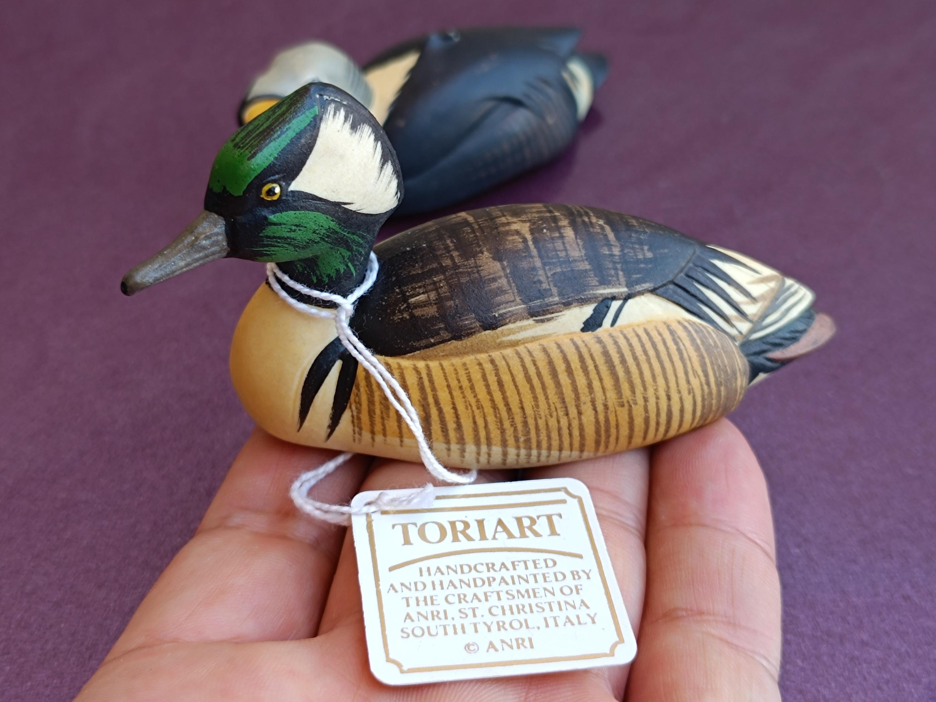 1960s TORIART ANRI Wildlife Collection Hooded Merganser, King