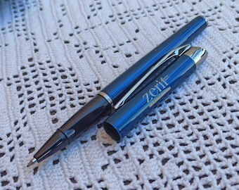 INOXCROM Ballpoint Pen, 1990s Ballpoint Pen, Vintage Ballpoint Pen, Antique Ballpoint Pen, Retro Spanish Pen, Chrome And Enamel Pen