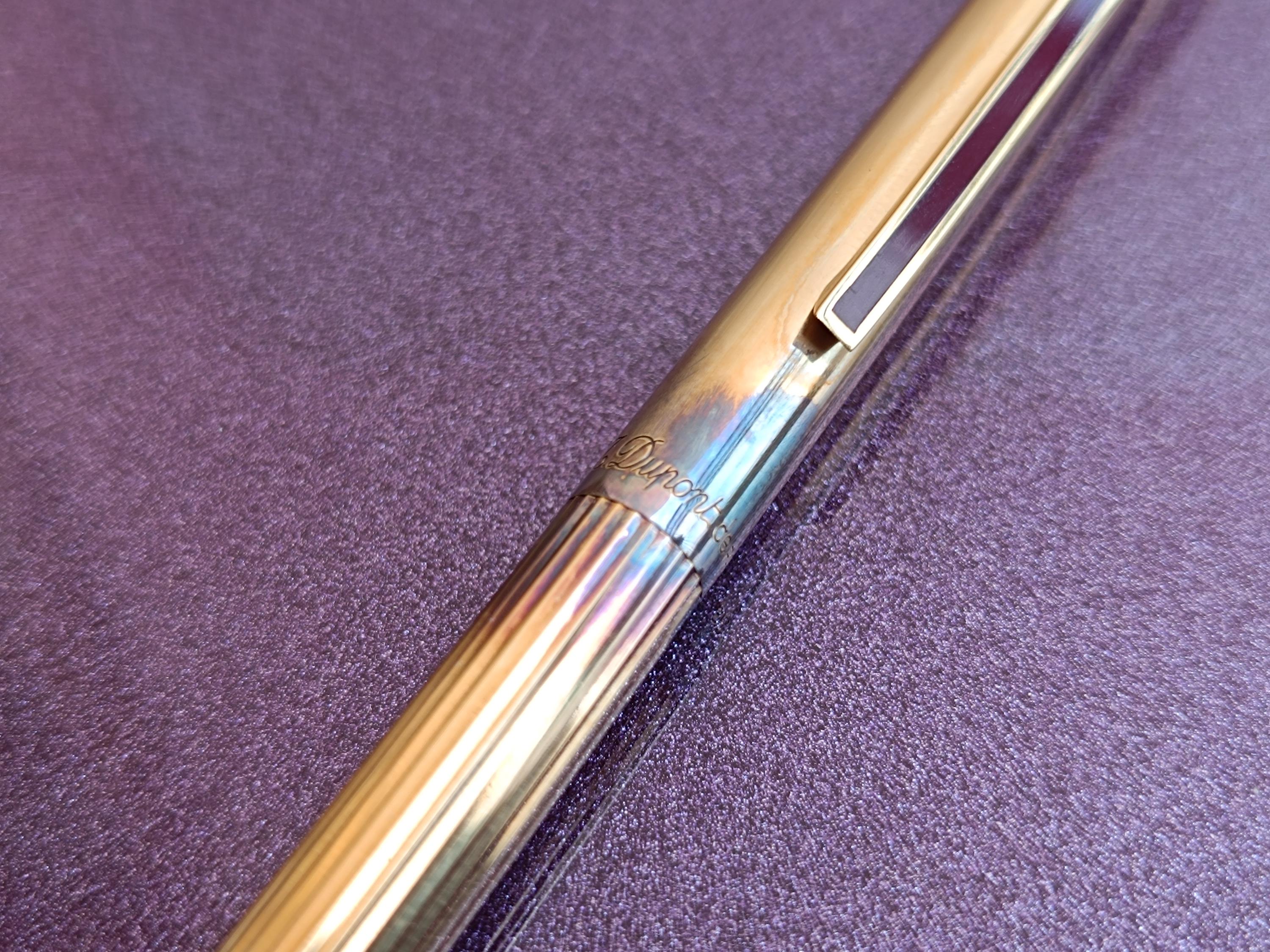 925シルバー S.T. Dupont ボールペン オリジナルボックス入り