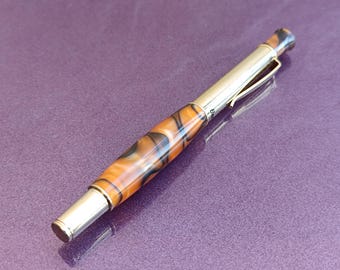 Fountain Pen, Gold Filled Fountain Pen, Vintage Fountain Pen, Fountain Pen, Antique Pen, Iridium Point, Metal Fountain Pen
