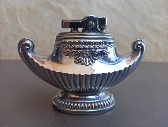 Vintage 1960 MTC Petrol Lighter, Marked MTC Chrome Plated Japan